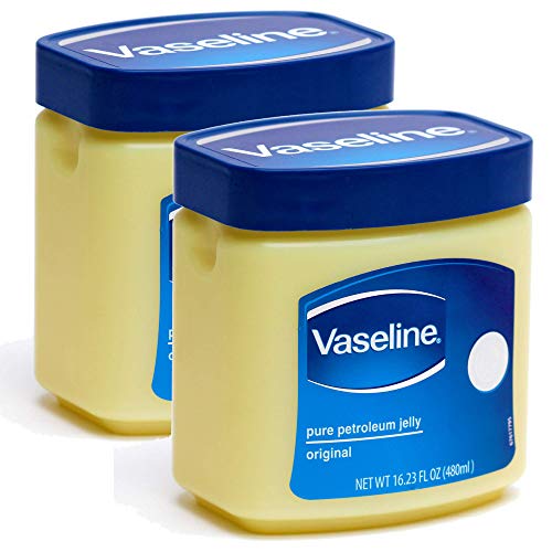 Vaseline Pure Petroleum Jelly, Original 16.23 Oz / 480 mL x 2 Pack