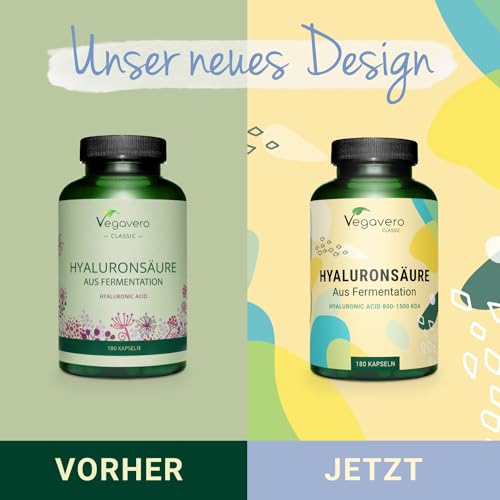 Hyaluronsäure-Kapseln von Vegavero Vegan und hochdosiert