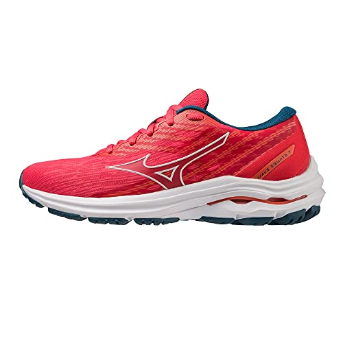 Aderenza ottimale Mizuno Wave EQUATE 7, Scarpe per Jogging su Strada, Donna, Coral/White/Light Orange (Numeric_41)