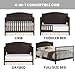 Oxford Baby Nolan 4-in-1 Convertible Baby Crib, Espresso Brown