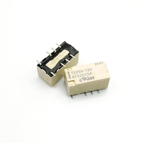 Image of Signal Relay 12V DC / 24V DC – 2 Form C (DPDT) 2A 8-Pin SMD Relay for PCB Control and Automation Systems(TX2SA-5V-Z)