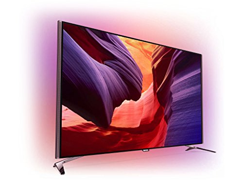 Philips 55PUS8601/12 139,7 cm (55 Zoll) Ultraflacher Android 4K UHD-Fernseher (4-seitigem Ambilight und Perfect Pixel Ultra HD)