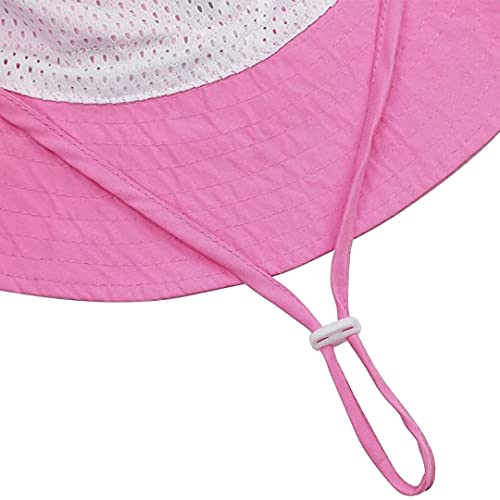 Baby Bucket Hats Smiley Face Upf50+ Baby Sun Hat For 2-5T Baby Boy Girls 2Pack #TOP4