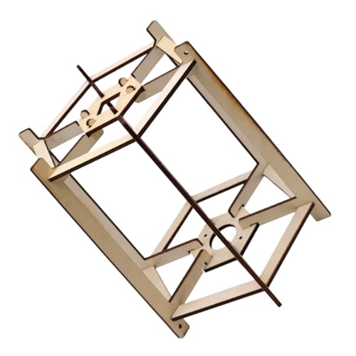 Holibanna 1Pc DIY Wooden Lantern Frame Bracket Antique Craft Lamp Holder for Portable Hanging Lanterns Sturdy Design for Home Office Decor