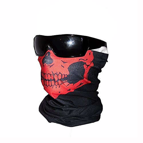 ToBe-U Seamless Multi Function Half Face Skull Tube Mask for Halloween - Image 3