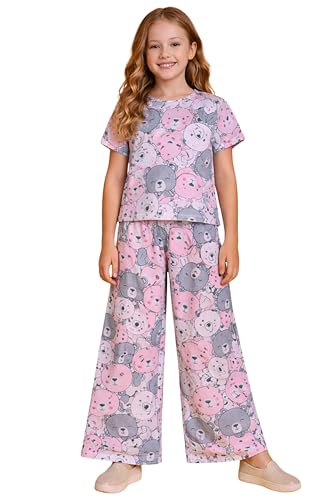 Image of TotzTouch Night Dress Kids Girls - Soft, Comfy & Adorably Stylish Printed Pyjama Set Age 6 Months to 15 Years