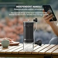 OrkeyDolk® Externer, verstellbarer manueller Kaffeemühle mit hochpräzisem, zeitgemäßem Kegelmahlwerk aus Keramik, 40-stufige Einstellung, geeignet für Aeropress, Pour Over und Moka-Kannen. – Ansicht 4