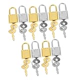 Sécurisé : comprend une clé unique pour garantir la sécurité de vos effets personnels, un cadenas de pirate en métal avec clé, un cadenas pour valise