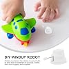 NUOBESTY Mini Wind up Clockwork Movement for DIY Toy Accessories and Robot Plaything Parts Portable Hand Crank Mechanism for Crafting and Walking Wind up Toys 2 Pieces #4