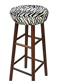 Klear Vu Gripper Tiger Black Barstool Cover