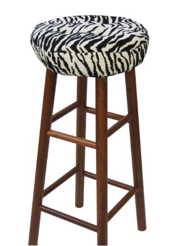 Klear Vu Gripper Tiger Black Barstool Cover