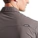 TRUEWERK Men's Cloud Work Shirt - Button Down, Lightweight, Fast-Drying, Breathable, and SPF Shirts, Deep Grey, Medium