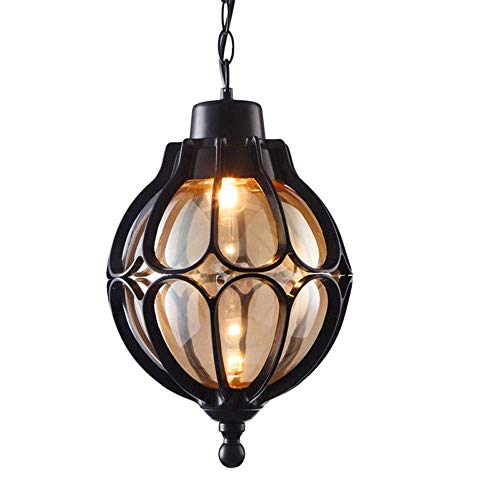 Suspension extérieure vintage en aluminium et verre étanche anti-pluie