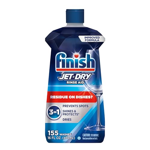 Finish Jet-Dry Dishwasher Rinse Aid, Compatible with Dishwasher D...