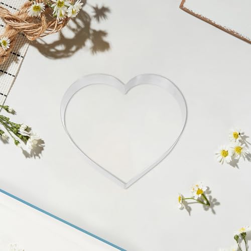 Molde de mousse en forma de corazón en acero inoxidable resistente para tartas perfectas 7