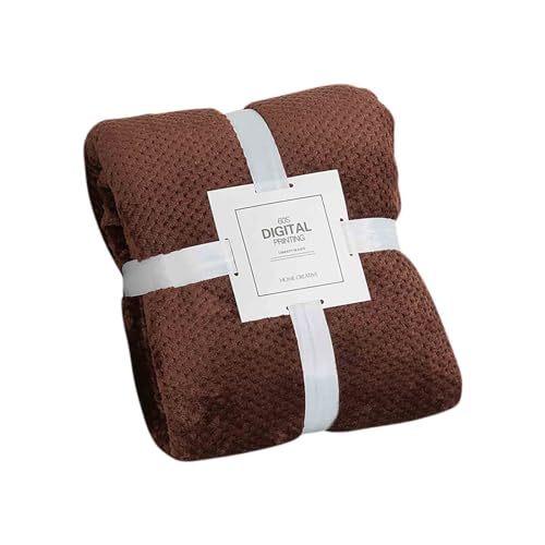 AnnSemo Couverture polaire douce, polyvalente et élégante, jacquard, confortable, pour canapé, lit, voyage, pour chambre à coucher, salon, bureau - 100 x 70 cm