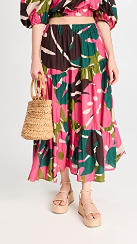 Velvet by Graham & Spencer Women's Lydia Printed Silk Cotton Voile Skirt2