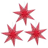 Effets lumineux d'ambiance : illuminez votre espace avec cette décoration suspendue en forme d'étoile, qui produit une lumière douce et chaleureuse, pour créer une atmosphère sereine et accueillante lors de vos réceptions. lanternes en papier en forme d'étoile, abat-jour étoile pour les fêtes