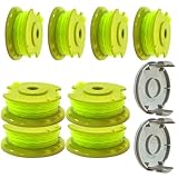 10 Pcs AC80RL3Trimmer String fits for Ryobi P2008A P2008BTL RY40021 P2080 P20100 RY40240 P20120VNM P20140VNM P20200VNM String Trimmer, AC80RL5 Replacement Trimmer String fits for Ryobi One Plus+