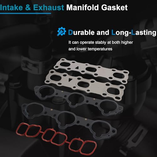 Image of AUCERAMIC Cylinder Head Gasket Set Fit for 2013-2016 Nissan Pathfinder 2007-2020 Nissan Altima Maxima Murano Quest 2013-2016 Infiniti JX35 QX60 Vavle Cover Gasket 3.5L V6 DOHC HS54587 HS26511PT