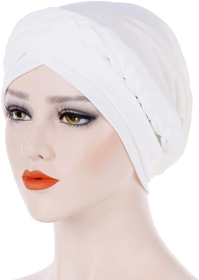 Cancer Chemo Beanies Bandana Headwrap Cap Satin Bonnet Head Scarf Hijab Braid Silky Turban Hats for Women - Image 2