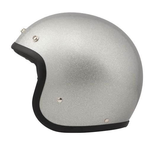 Casque Moto DMD à paillettes argent pour vos virées urbaines en taille L - 6