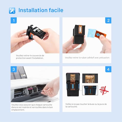 LxTek 304XL Remplacement pour HP 304 304 XL Cartouches d'encre – vue 4