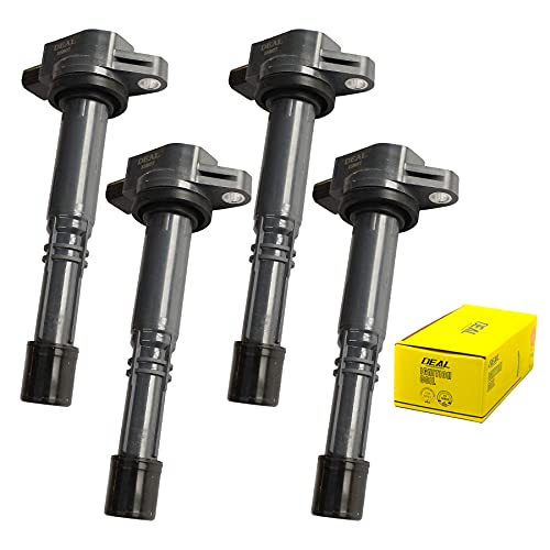 DEAL AUTO ELECTRIC PARTS Pack of 4 New Ignition Coils Compatible With CSX RSX Accord Civic CR-V Element S2000 2.0L 2.2L 2.4L L4 Replacement For C1382 UF311 UF583