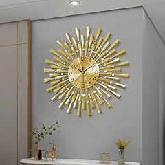 FLEBLE Large Wall Clocks for Living Room Decor Modern Gold Silent Wall Clock Battery Operated Non photo FLEBLE Large Wall Clocks for Living Room Decor Modern Gold Silent Wall Clock Battery Operated Non