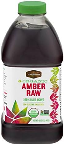 Natural Sweeteners Organic 100% Blue Agave Amber Raw, 46.0 OZ