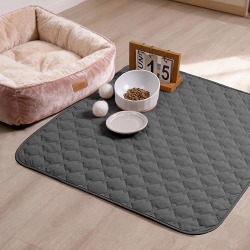 Image of gogobunny 3X Stronger Waterproof Pet Blanket, Scratch Proof Furniture Protector for Dogs Cats, Reversible Cover 30x30 Inch, Dark Grey