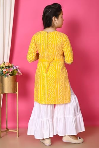 Image of Indian Traditional Dress for Baby Girl Kids Kurti and Sharara