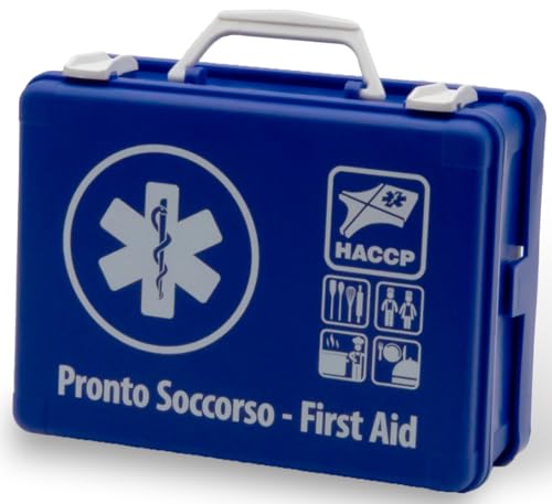 Valigetta di Pronto Soccorso MEDIC 1 HACCP settore alimentare e ristorazione colore blu 250x190x90 mm