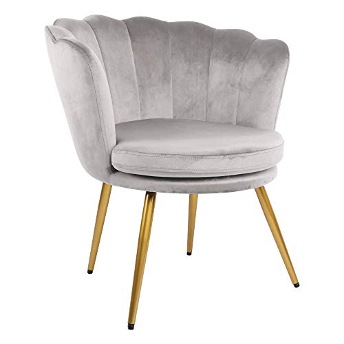 Genesis Accent Chair, Metal, Silver Grey, One Size