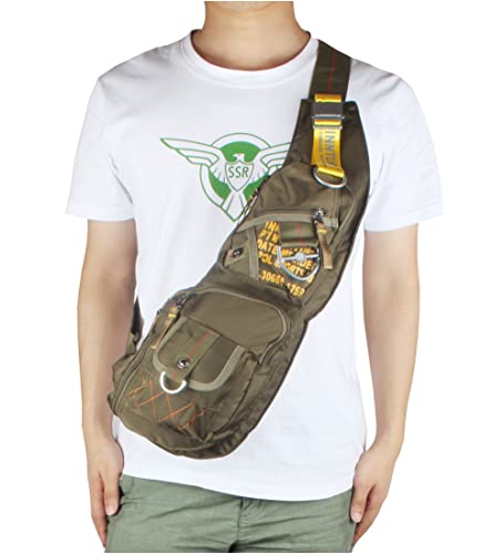 Innturt Nylon Sling Bag Backpack Shoulder Bag Daypack Large Army Green #TOP1