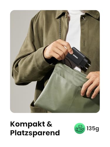 UGREEN USB C Ladegerät 65W, 3-Port kompaktes Netzteil, PPS Schnellladegerät – Ansicht 6
