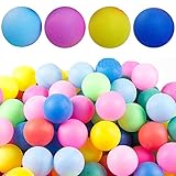 【Tamaño】 - Pelotas de tenis de mesa de plástico de 40 mm (diámetro), tamaño perfecto, es ideal para entretenimiento amateur de ping pong, lotería, educación, fabricación artesanal, entretenimiento y para usar en manualidades y proyectos de arte para adultos.