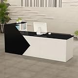 Photo Gallery zrbddef banco reception 80-300cm, scrivania reception moderna con scaffali, banco per negozio, ufficio, salone di bellezza e bar Photo Gallery zrbddef banco reception 80-300cm, scrivania reception moderna con scaffali, banco per negozio, ufficio, salone di bellezza e bar