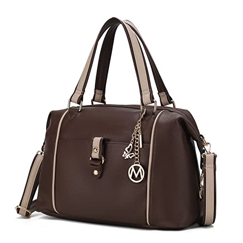 MKF Collection Opal Lightweight Satchel Bag for women, Vegan Leather Large Shoulder Handbag by Mia K.