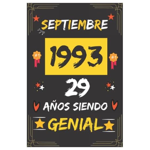 CUADERNO, SEPTIEMBRE 1993, 29 Años Siendo Genial: Regalo de 29 cumpleaños para mujeres y hombres, ideas de 29 cumpleaños... un cumpleaños... ... regalo de 29 cumpleaños para él/ella.