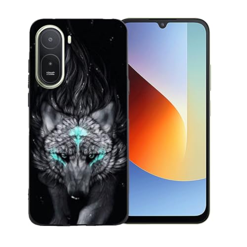 LCEHTOGYE �K�p Poco C85X�p�P�[�X�A�K�p Poco C85X (6,9")�ƌ݊����̂��钴���^�u���b�N�\�t�gTPU�V���R���Q���P�[�X�ی�J�o�[ - BST13