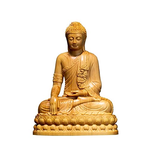 Statue de Bouddha Sakyamuni TUSUOD : artisanat zen pour décoration maison de prestige