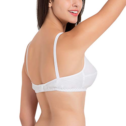 Image of SOUMINIE Women's Pure Cotton Non-Padded Full Coverage Flexi-Fit Everyday Bra | Women's /Ladies /Girls | Best Comfort Bra | Regular Use Bra | Shaper Bra | Comfortable Bra