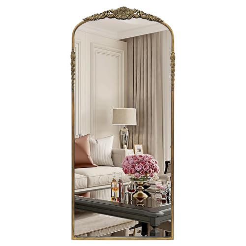 G-LEAF Vintage Baroque Mirror 24"X55", Mantel Victorian Antique Farmhouse Mirror