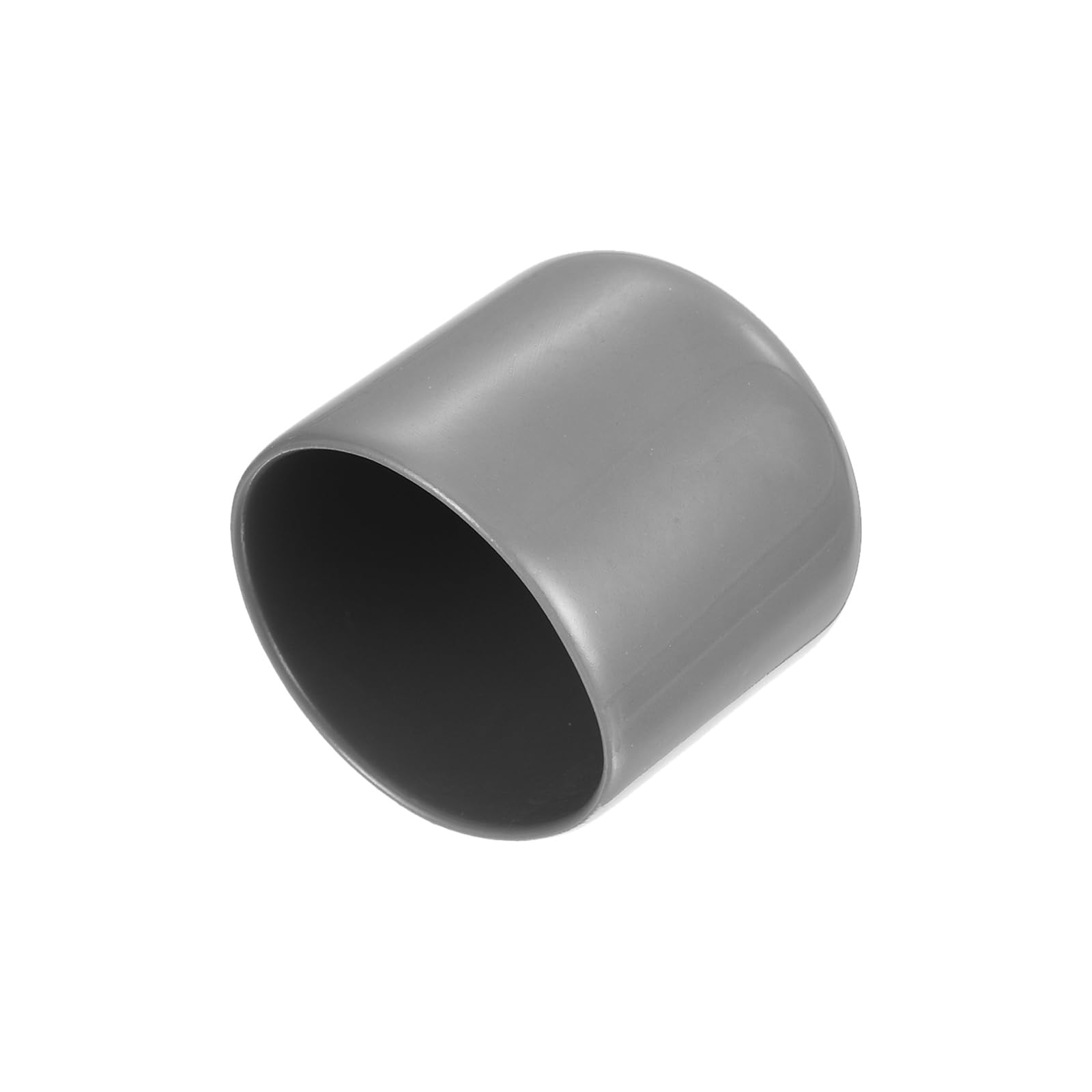 uxcell 20pcs Rubber End Caps Protective Caps 33mm ID Vinyl PVC Round Tube Bolt Cap Cover Screw Thread Protectors, Light Grey