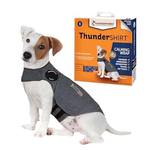 ThunderShirt for Dogs, Small, Heather Gray Classic - Dog Anxiety Relief Calming Vest