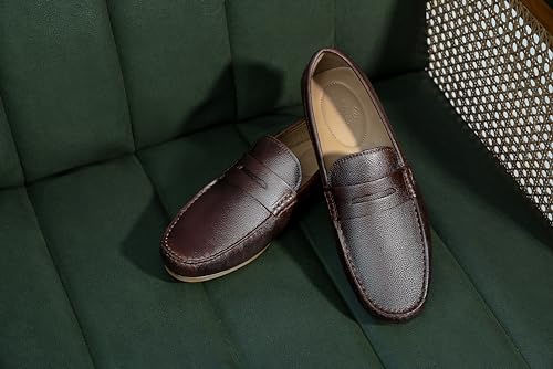 Image of Symbol Premium Mens Smart Casual Driver Leather Shoes (Loafers)