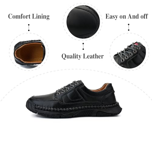 Mens Casual Oxfords Lightweight Breathable Hiking Shoes Comfortable Loafers Slip Resistant Driving Work Shoes2