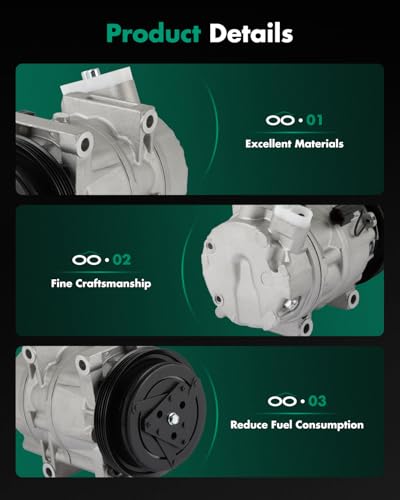 Image of SCITOO AC Compressor for INFINITI for Q45 4.1L 1997-2001 | Fast Cooling, Ultra Low Noise (≤72 dB)Air Conditioner Compressor with Clutch, Easy Installation, 8308145010 926006P301