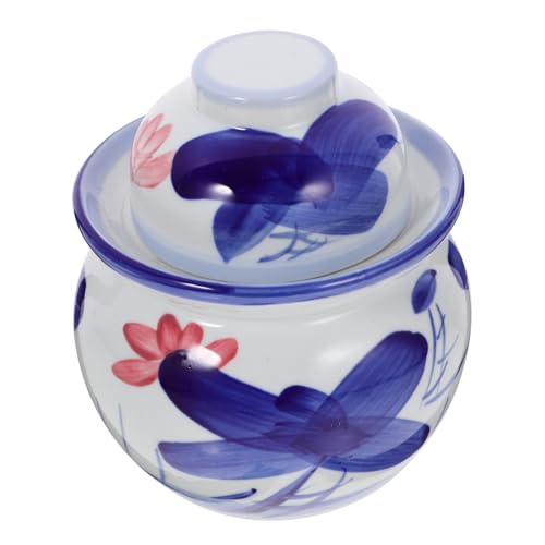 YARNOW Altar De Kimchi Olla De Ron Frasco Tanque De Fermentación Contenedores De Almacenamiento Jarra De Cerveza Tarros De Decapado Pesos De Vidrio Jarra De Vidrio Cerámica Chucrut